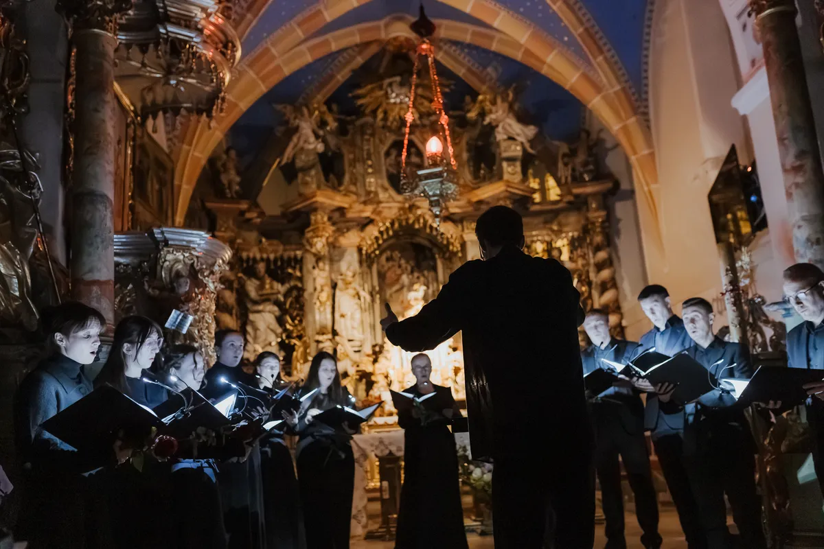 VoctEnsemble podczas koncertu Epitafium dla Gazy w Niedzicy