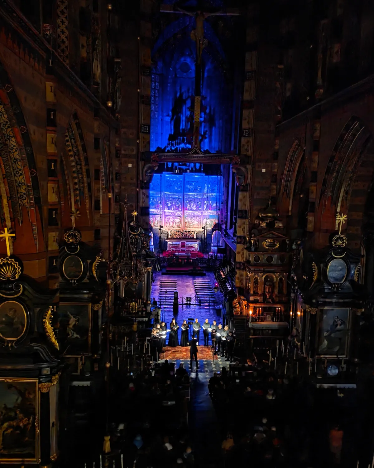 VoctEnsemble podczas koncertu Hymn Poległym w Bazylice Mariackiej w Krakowie
